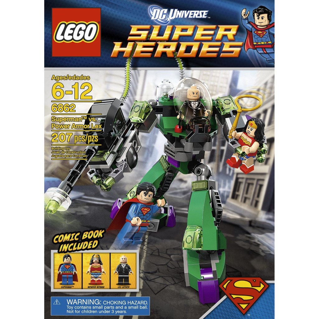 快閃特價【超級細胞】樂高 LEGO 6862 超人 神力女超人 正義聯盟 超級英雄 全新未拆