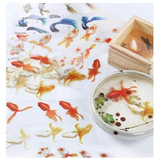 樂 Diy水晶滴膠素材樹脂畫金魚紙3d樹脂畫樹枝小紅魚多多樂手工 蝦皮購物