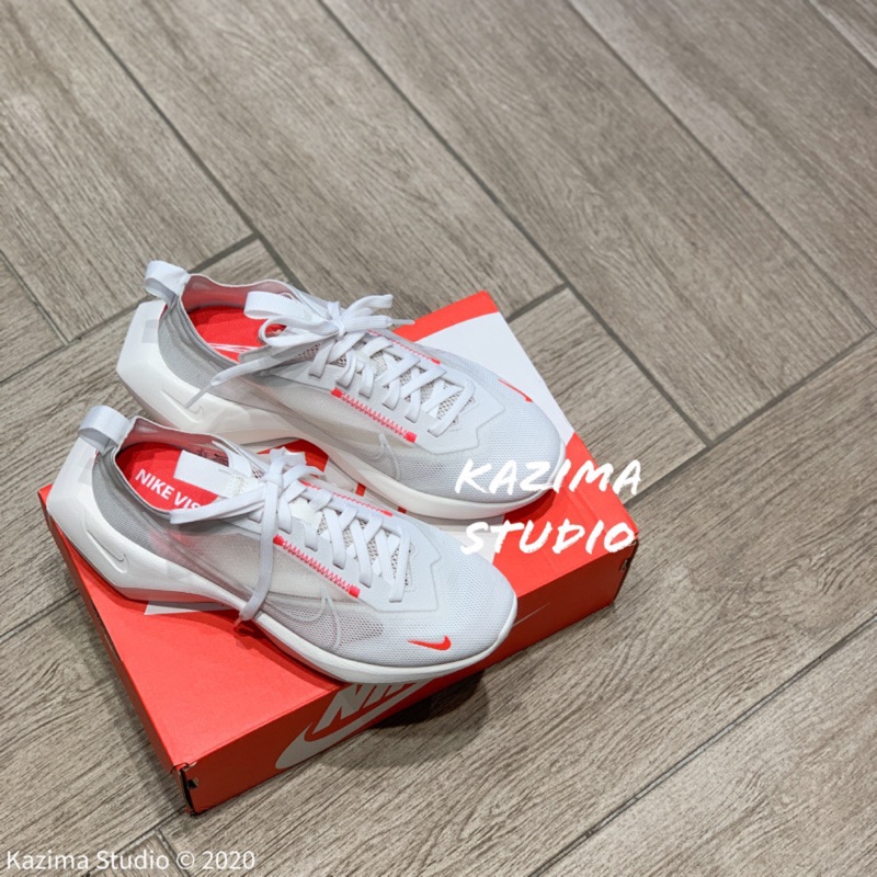 Kazima Nike Vista Lite 老爹鞋 運動鞋 跑步鞋 休閒 白 螢光粉 小勾勾 透明 粉 厚底 增高