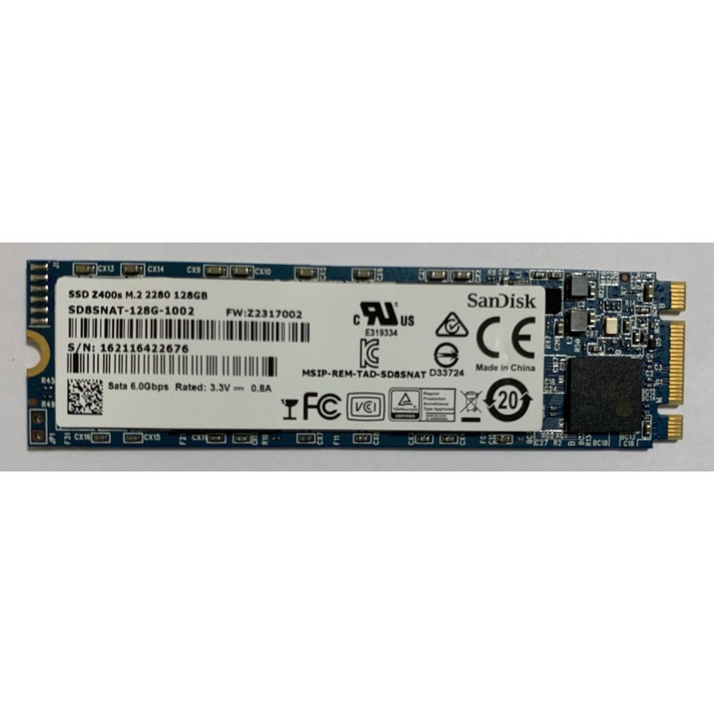 SanDisk Z400 128G SSD NGFF固態硬碟 M.2 2280 SATA 二手良品.台南市可面交