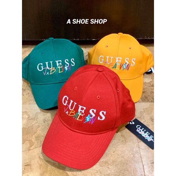 A SHOE SHOP⚡️現貨 Guess X J.Balvin 聯名帽子 黃 綠 黑 紅色