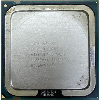 二手CPU Intel Core 2 Duo 6300 1.86G 2M 1066 775腳位