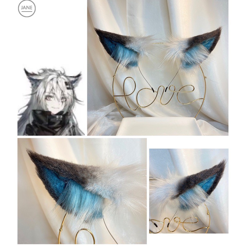 Luna 定制款明日拉普蘭德獸耳kc獸尾狼耳貓耳狐貍耳發箍cosplay 蝦皮購物