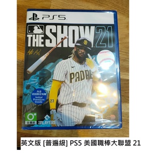 英文版 [普遍級] PS5 美國職棒大聯盟 21 MLB21 遊戲片
