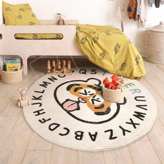 胖胖虎羊羔絨圓形地毯(100*100) 圓形地毯 房間地毯 臥室地毯 圓形地墊