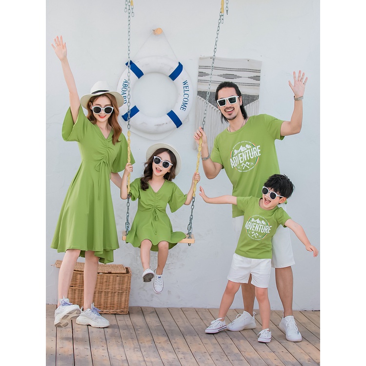 Rbaby 親子裝夏裝22新款家庭親子服裝母子母女裝夏季洋裝 蝦皮購物