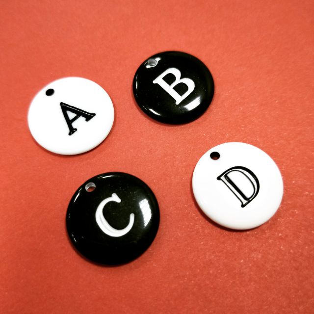 英文字母 拼字 ABC 🔤  英文單字 吊飾  鈕扣 飾品 DIY