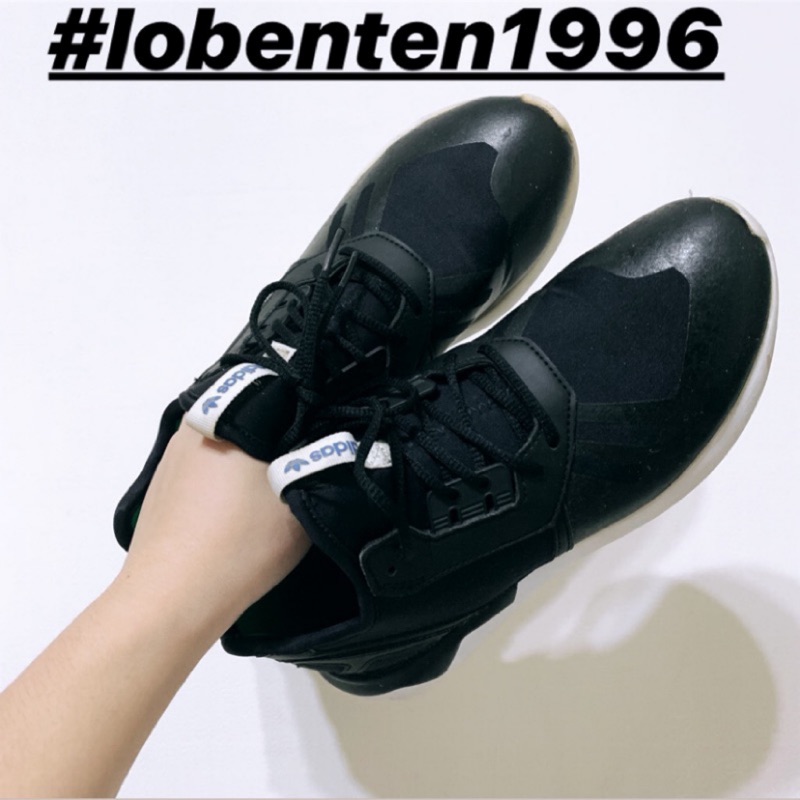 【lobenten】Adidas Tubular Runner Y3平民版 黑白 藍標24.5