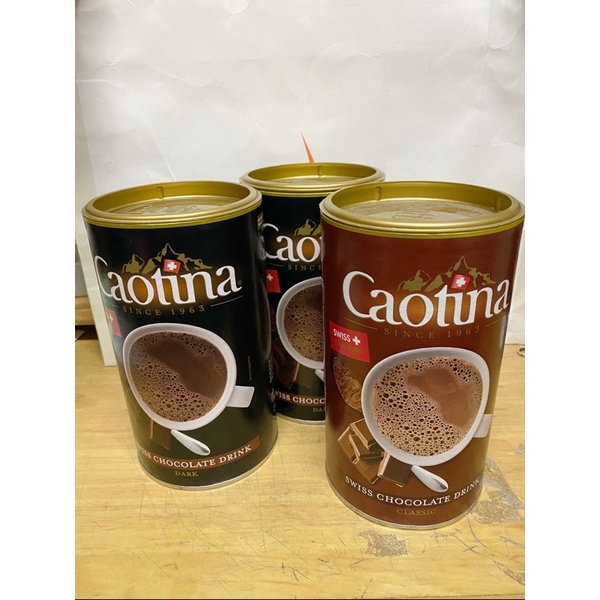 可提娜Caotina頂級瑞士巧克力粉及黑巧克力粉(500g/罐)