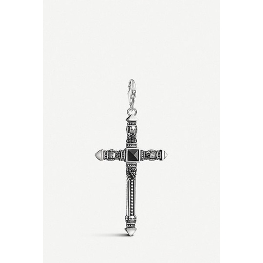 Thomas Sabo 925純銀瑪瑙十字架墜飾(不含項鍊)