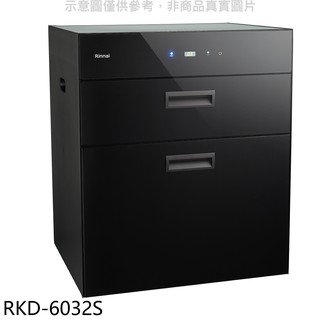 林內 嵌門式落地臭氧60公分烘碗機RKD-6032S(全省安裝) 大型配送