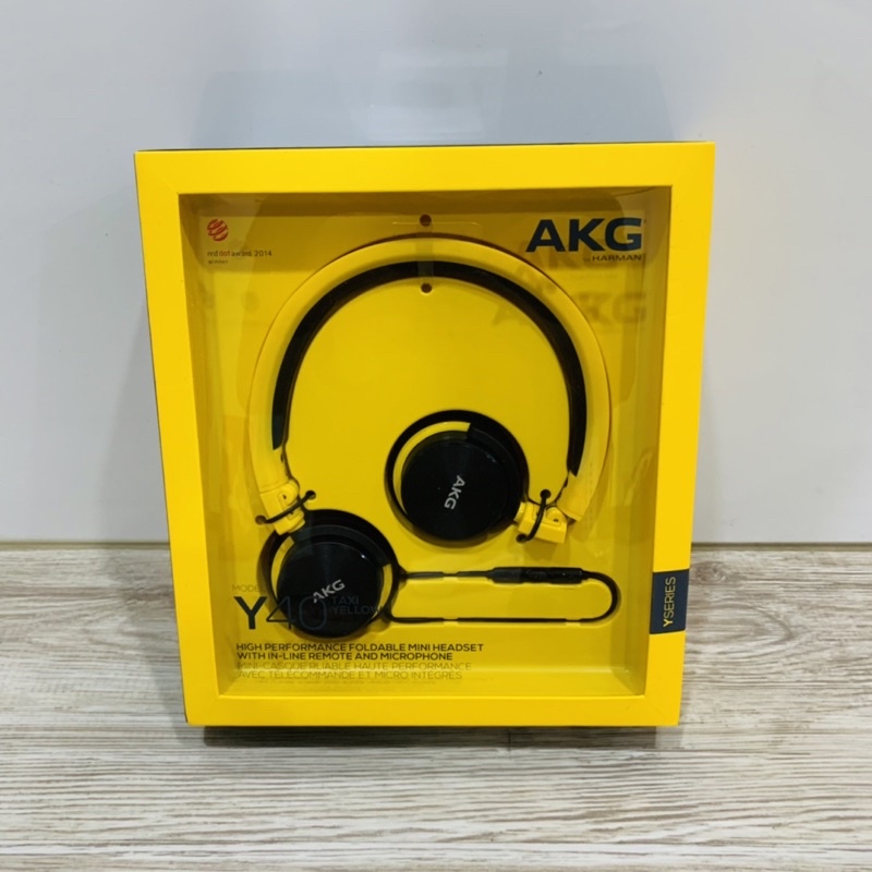 AKG Y40 通話耳罩式耳機 AKG Y40耳機 Y系列 on-ear 通話耳機 全新 黃色 taxi yellow