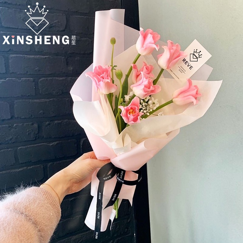現貨 小號晨霧歐雅雙色紙韓式鮮花包裝紙花束包裝材料花藝手工包花紙 蝦皮購物