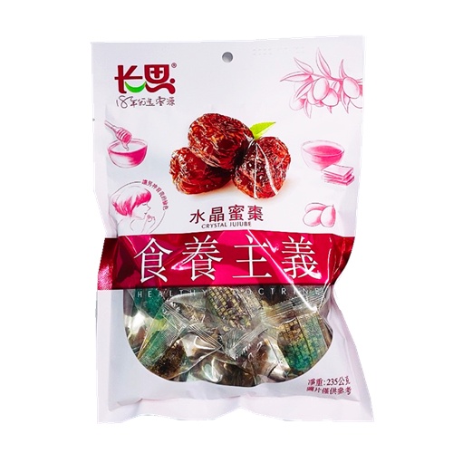 長思 水晶蜜棗 黑糖蜜棗 食養主義琥珀蜜棗 蜜餞 棗乾   235g /包  每顆單獨包裝