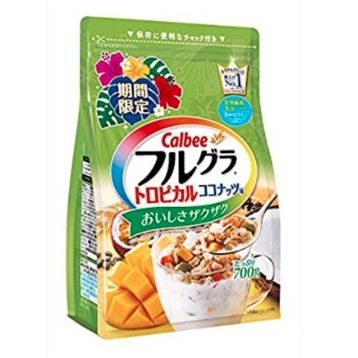 日本 calbee 卡樂比 穀物水果麥片 期間限定 熱帶水果 芒果 楓糖地瓜 700g