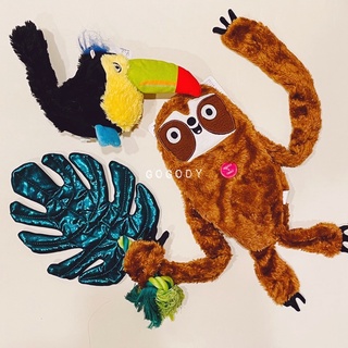 GoGoDy 現貨 叢林探險 🍃龜背 樹懶 大嘴鳥🦥 響紙BB發聲寵物玩具