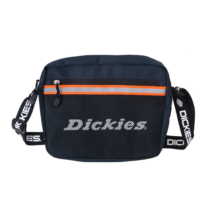 【DICKIES】日本限定 REFRECTIVE TAPE MINI SHOULDER BAG 側背包 (藍) 化學原宿