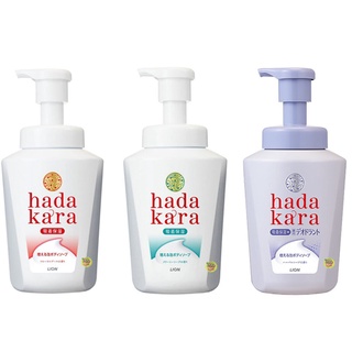 【JPGO】日本製 獅王 hada kara 新增泡 肌潤保濕泡沫沐浴乳 550ml