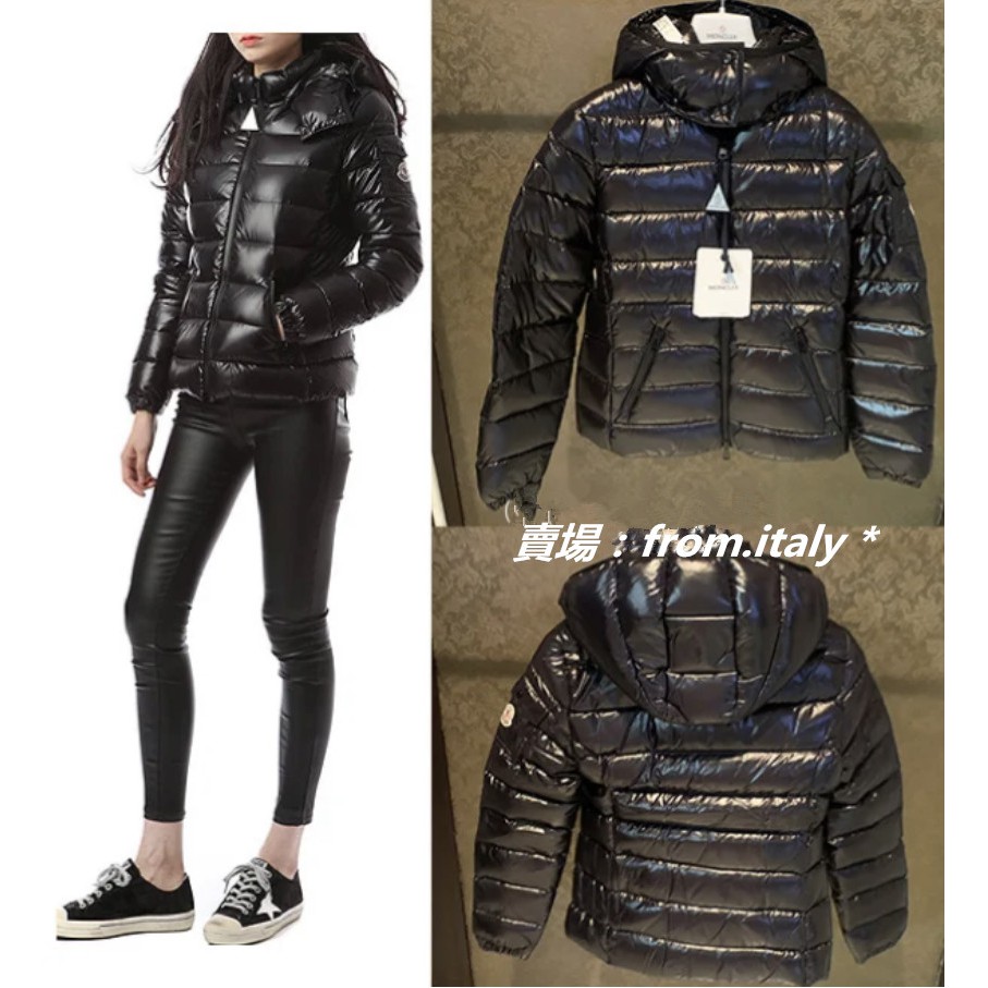 保證真貨MONCLER BADY PUFFER JACKET 厚羽絨外套長款外套黑色明星款