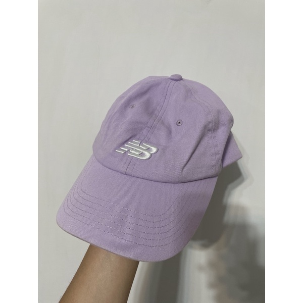 new balance 粉紫色老帽棒球帽