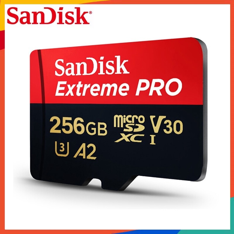 SANDISK 閃迪 Extreme PRO MicroSD 卡 TF 閃存卡 128GB 存儲卡 256GB U3 C