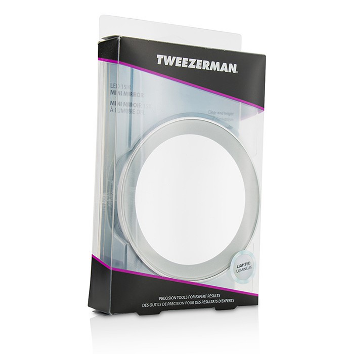 Tweezerman 微之魅 - 精準幫手LED15倍迷你放大鏡 LED 15X Mini Mirror -1pc
