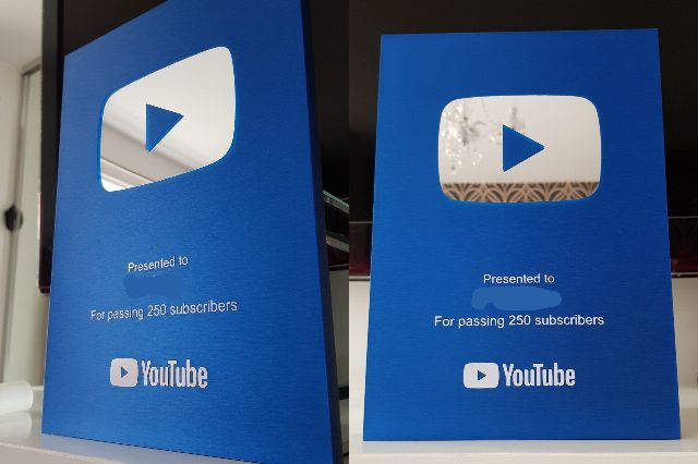客製youtube Play Button Youtube十萬訂閱獎牌 蝦皮購物