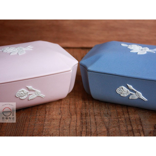 +佐和陶瓷餐具批發+【XL071213-2.3粉紫-立體玫瑰長蓋缽-日本製】日本製 陶瓷盒 附蓋盒 食器 收納盒 便當盒