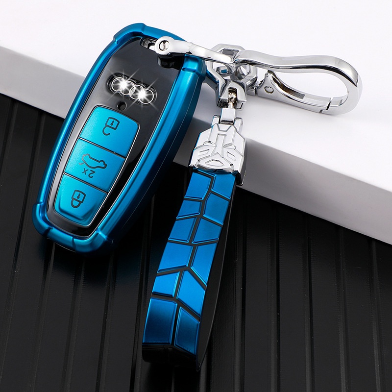 適用新款奧迪2020款鑰匙套A6/A6L/A8L鑰匙扣19款A7/A8車鑰匙包殼&amp;*-&amp;