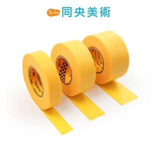 日本 3M 黃色紙膠帶 寬24mm/18mm/12mm 長18m 單捲 3M12 同央美術 d