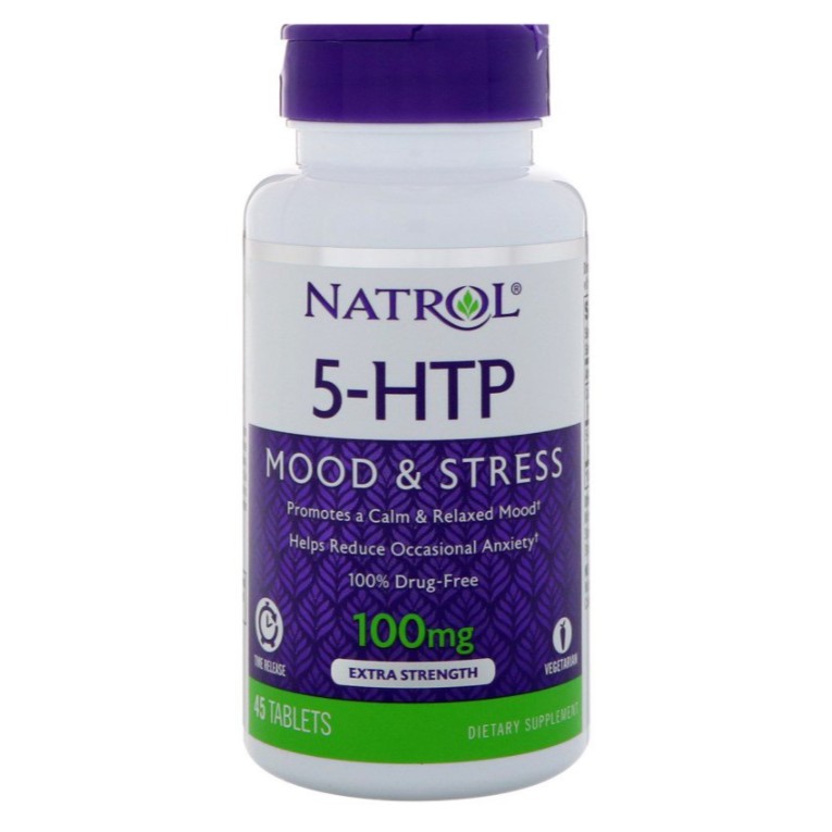 最後一瓶 美國熱銷 品質保障 心情 睡眠 / 5-HTP 緩釋型 100mg 45錠,NATROL 5-羥基色胺酸