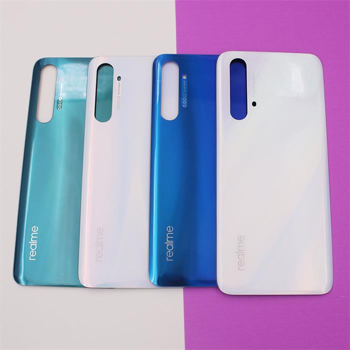 適用於 Realme XT X2 RMX1991 X3 RMX2142 新玻璃後蓋電池蓋門後殼蓋維修更換零件 + 標誌