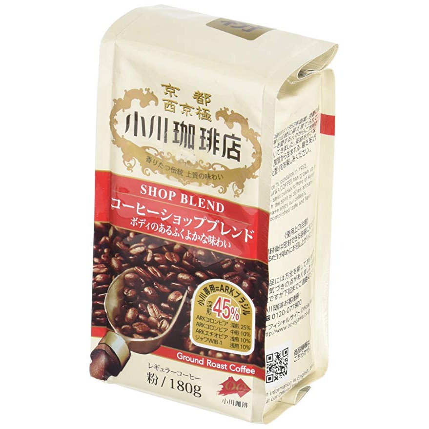 寺內 京都小川 咖啡店 咖啡粉 shop blend 45% 180g