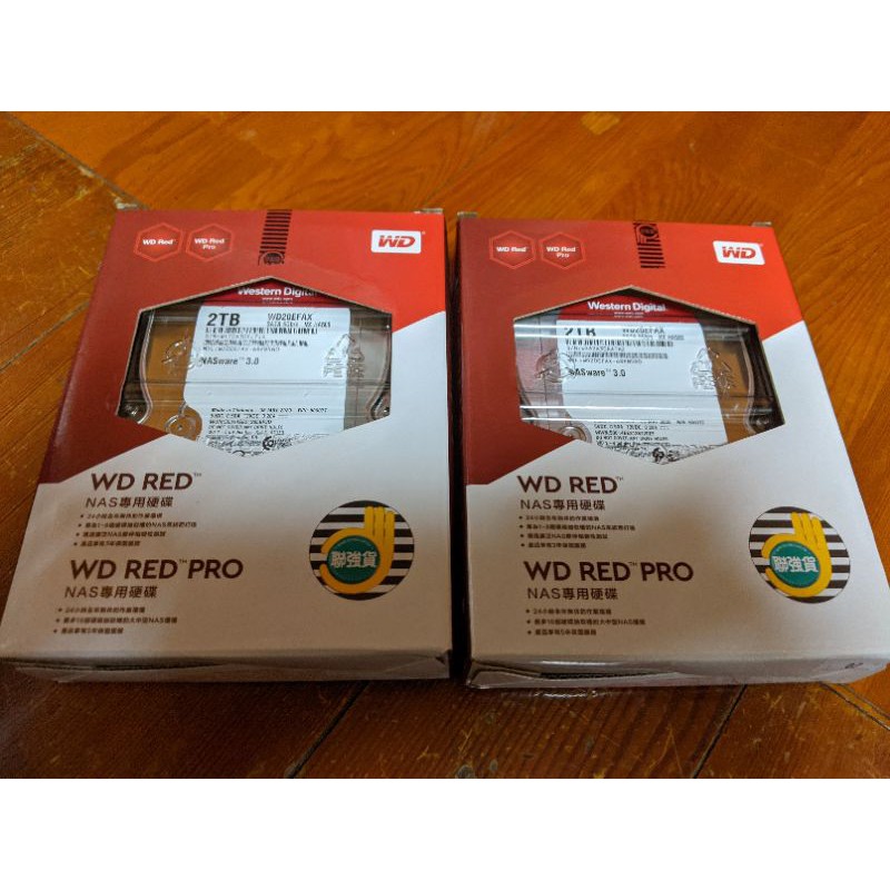 WD紅標 NAS 3.5吋 2TB SATA3 NAS 專用硬碟(WD20EFRX)