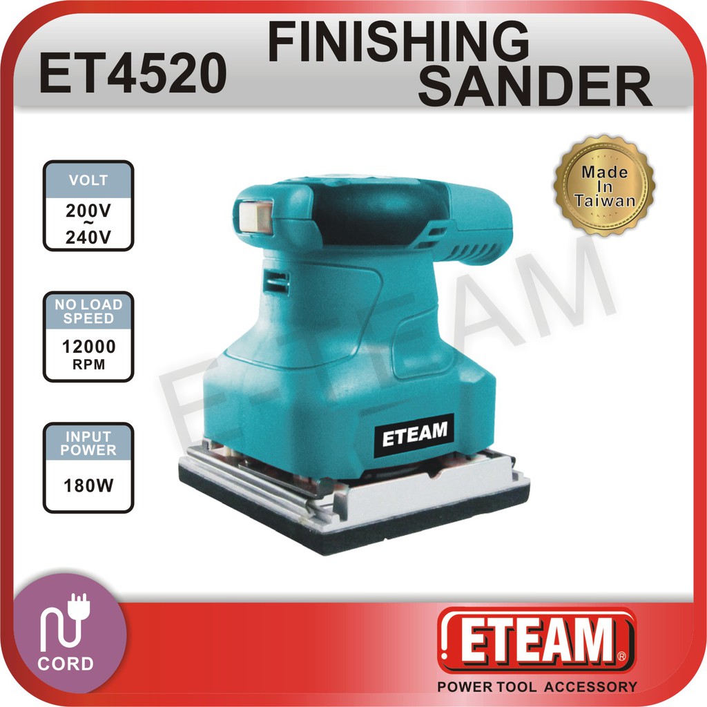 ETEAM 一等電動工具 ET4520拋光機，200-240V，180W，台灣製造，高品質
