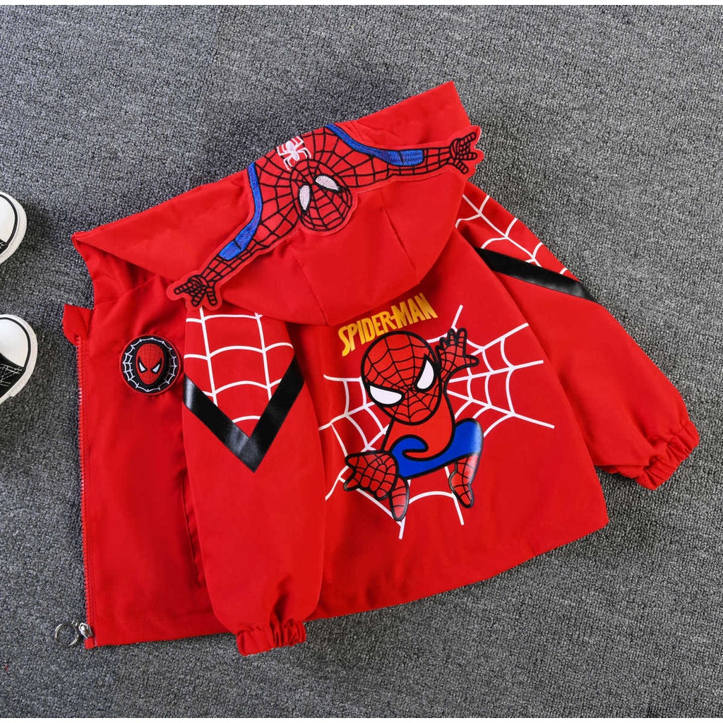 男童外套 男童秋裝 奧特曼上衣 超人外套 蜘蛛人衣服 兒童卡通外套 秋季新品 中兒童外套