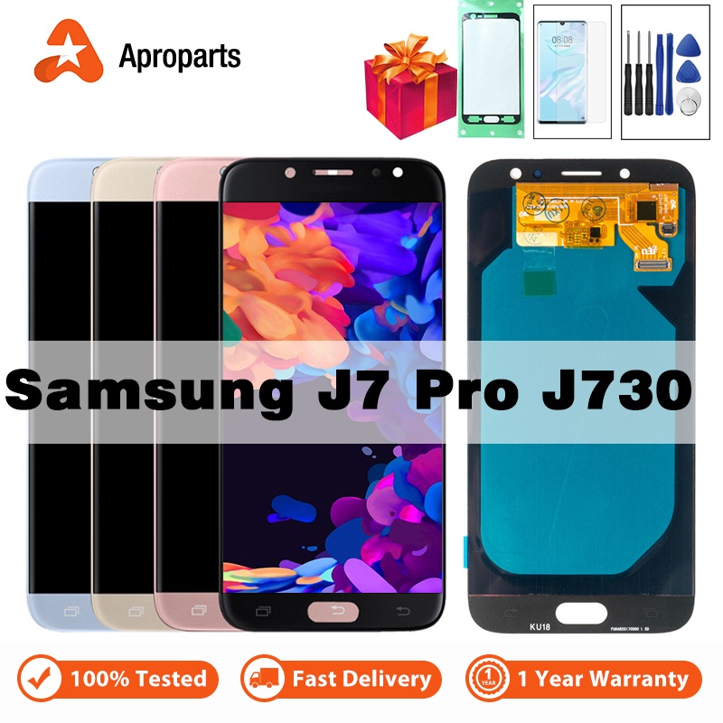 適用於 Samsung Galaxy J7 Pro 2017 J730 J730F LCD 顯示屏觸摸屏數字化儀組件的