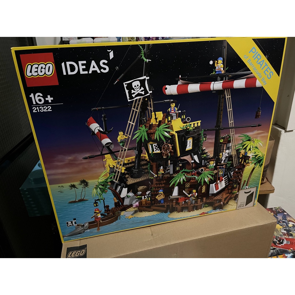 全新現貨LEGO樂高 IDEAS 21322 梭魚灣 海盜灣 海盜船  創意系列