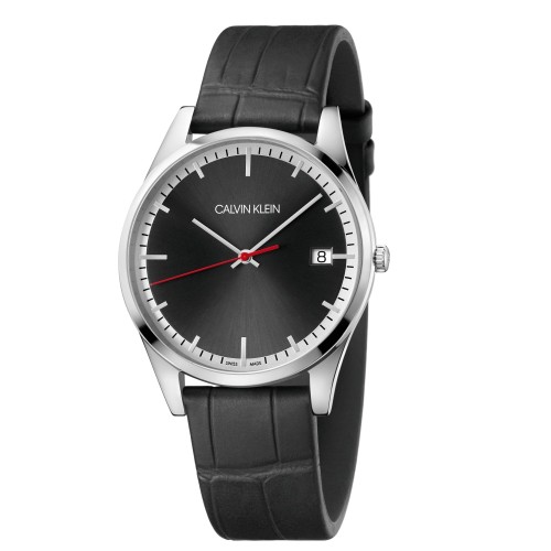 Calvin Klein CK 紳士率性時尚皮帶腕錶(K4N211C1)40mm