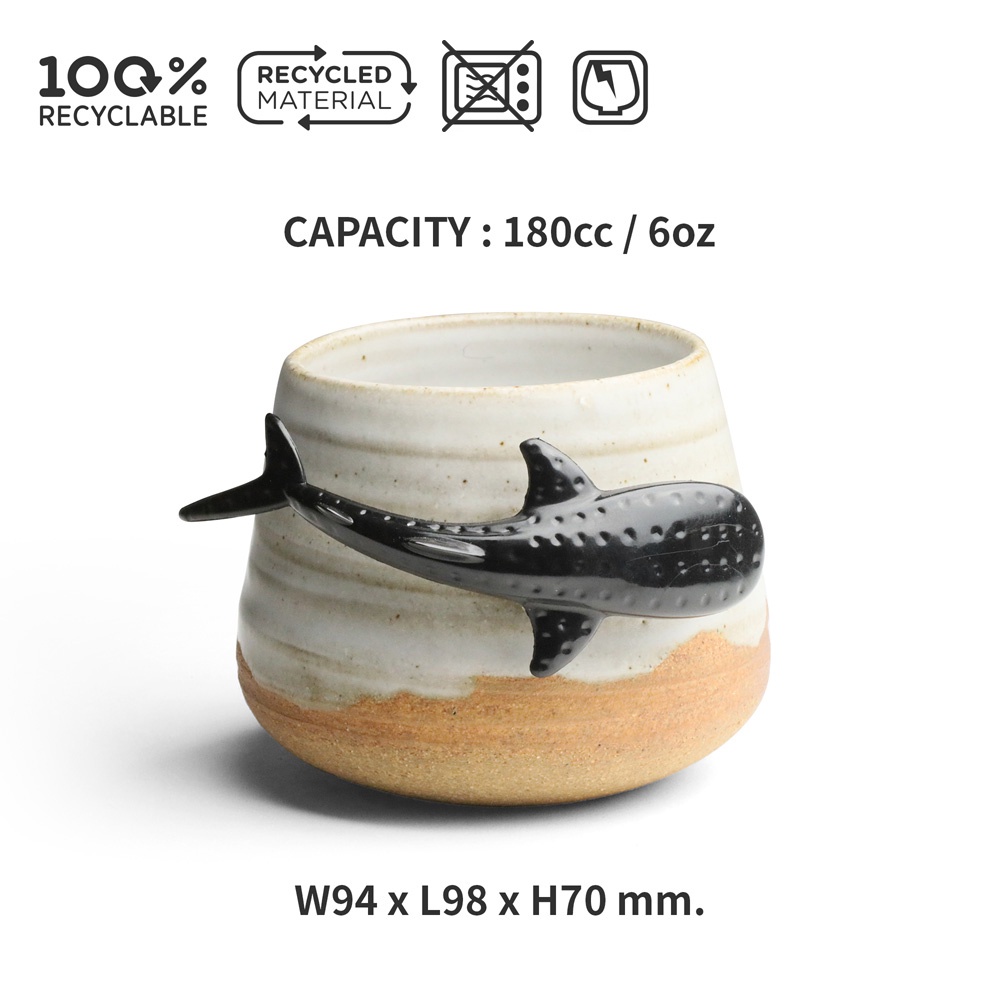 QUALY 鯨鯊手工陶瓷杯