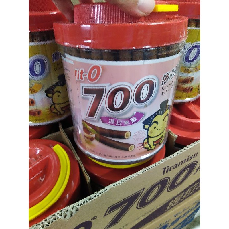 Hit-O 700提拉米蘇、巧克力、草莓捲心酥（700g）