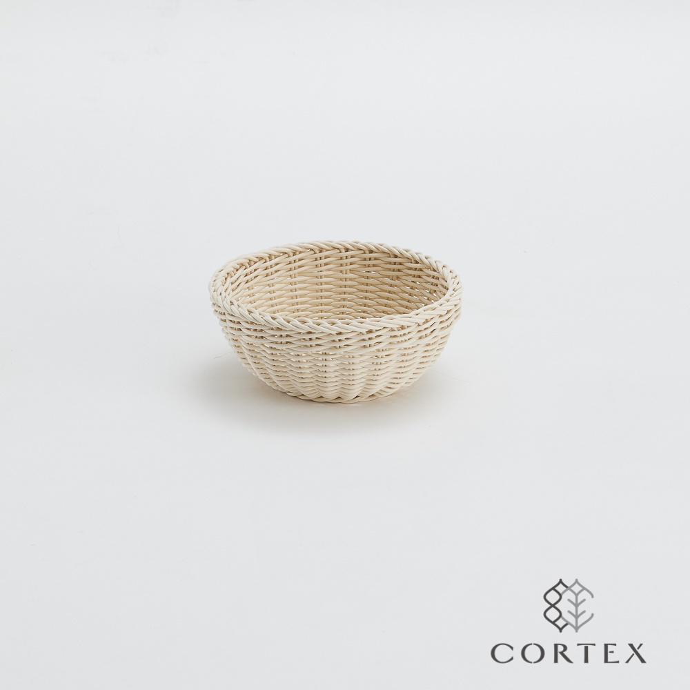 CORTEX 編織籃 仿籐籃 碗型籃W23 米白色
