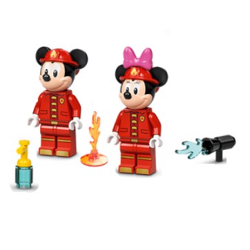 木木玩具 樂高 10776 迪士尼 米奇 米妮 消防裝 滅火器 火焰 含配件