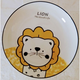 lion 獅子瓷盤 獅子圖案餐具可愛超萌