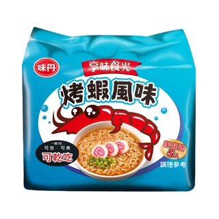 享味食光烤蝦風味袋麵70 g克 x 5【家樂福】