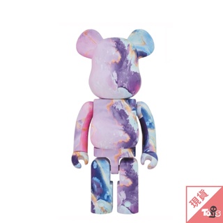 BE@RBRICK 庫柏力克熊 bearbrick Marble 紫色大理石1000％