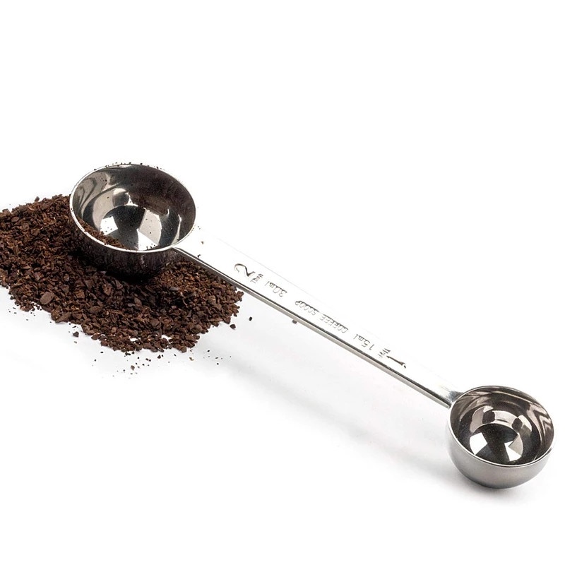 Pc 1pc 不銹鋼咖啡勺茶咖啡量匙雙頭糖咖啡勺湯匙廚房咖啡