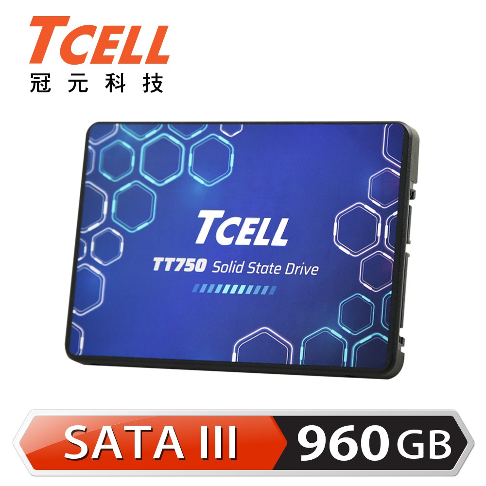 TCELL 冠元 TT750 960GB 2.5吋 SATAIII SSD 固態硬碟 現貨 蝦皮直送