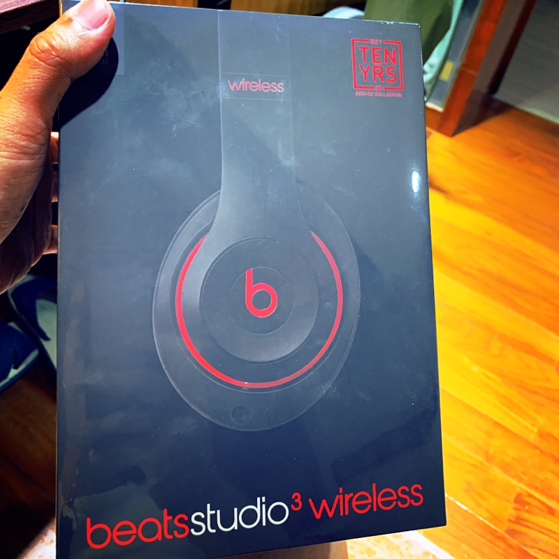 Beats studio3 wireless 黑紅色 TENYRS 紀念版本 全新未開封