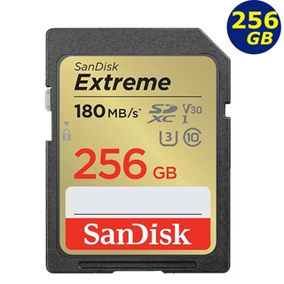 SanDisk 256GB 256G SDXC Extreme 180MB/s SD 4K U3 V30 相機記憶卡